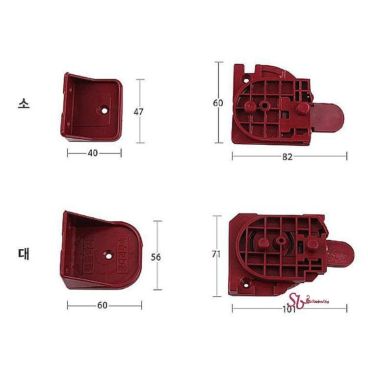 셀러버디A10제휴업체 상다리부속 밥상 부품 접이식 교자상 좌탁 4개1세트 테이블 원터치uvw983