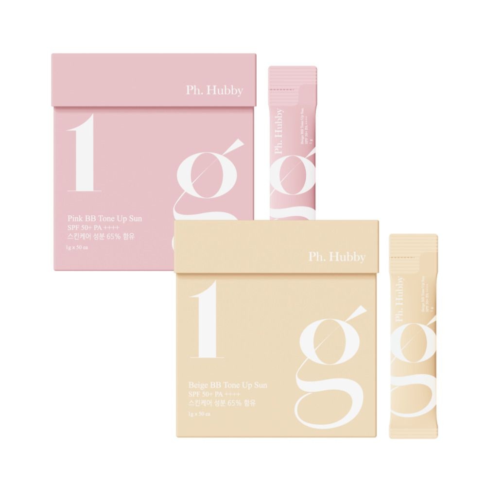 한국화장품제조 피에이치하비 저자극성분 핑크 선크림 베이지 톤업 스틱 입 비비 미백기능성 1g 50개