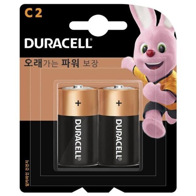 듀라셀 디럭스 알카라인 건전지 R14 C형 사무용품 전산용품 배터리 충전지 일반건전지 AA건전지 AAA건전지 밧데리