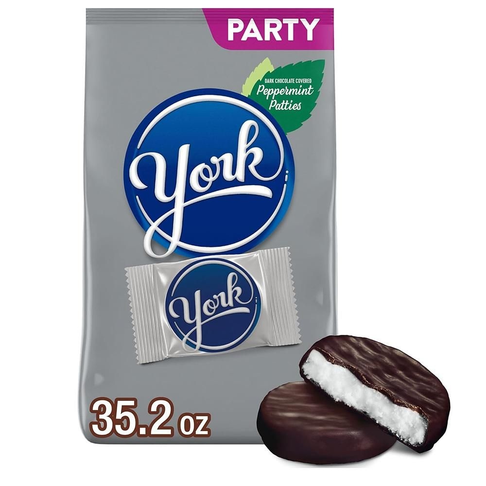 [해외] YORK 다크 초콜릿 997g 1팩 페퍼민트 패티  YORK Dark Chocolate Peppermint Patties, Halloween Candy