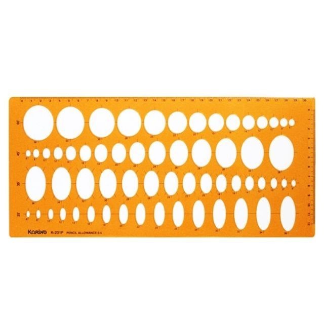 코링 종합 타원정규 템플렛 No.201F 원형자