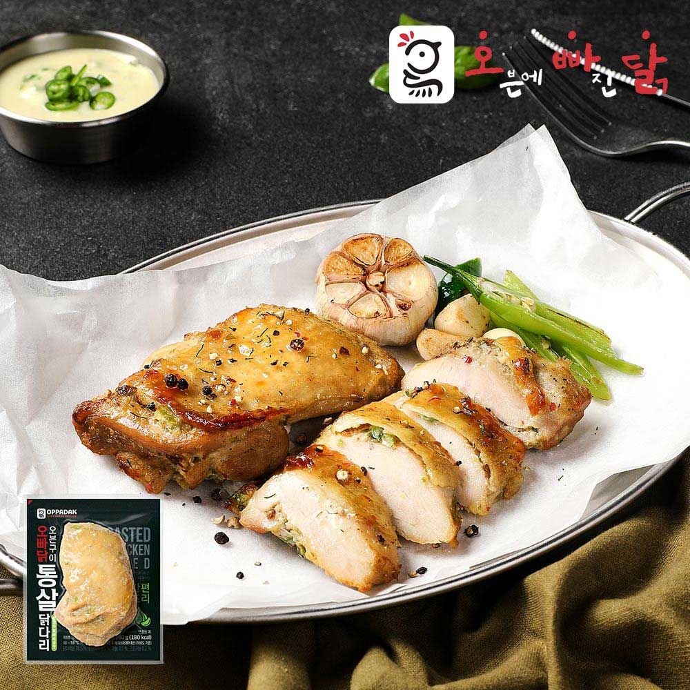 [온누리상품] [오빠닭] 오븐구이 통살닭다리 청양마늘바베큐맛 5팩