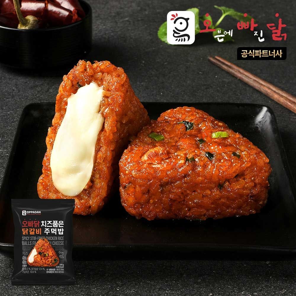 [온누리상품] [오빠닭] 치즈품은 닭갈비 주먹밥 5팩