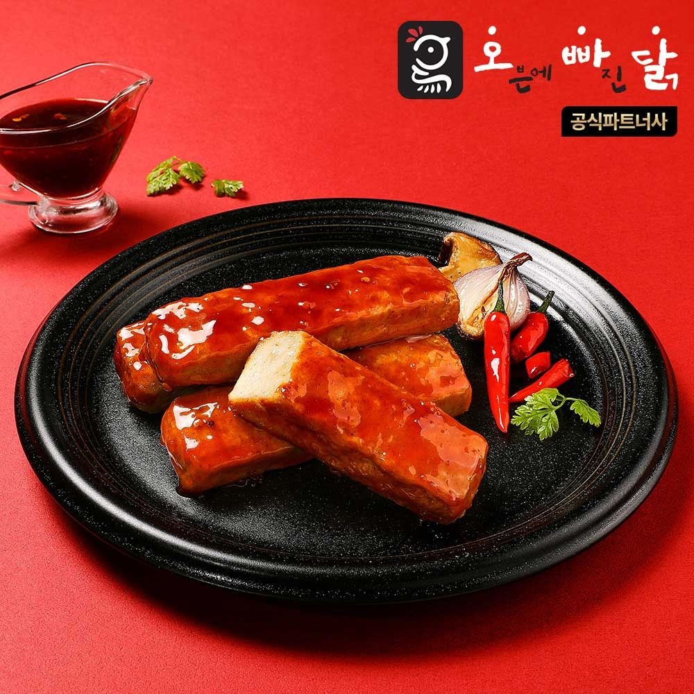 [온누리상품] [오빠닭] 고단백 스틱 닭가슴살 매콤바베큐맛 5팩