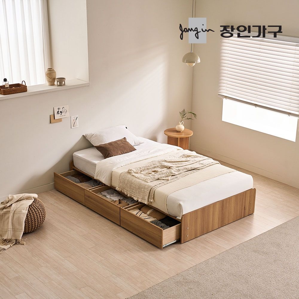 장인가구 토리노 서랍침대 SS (매트제외)