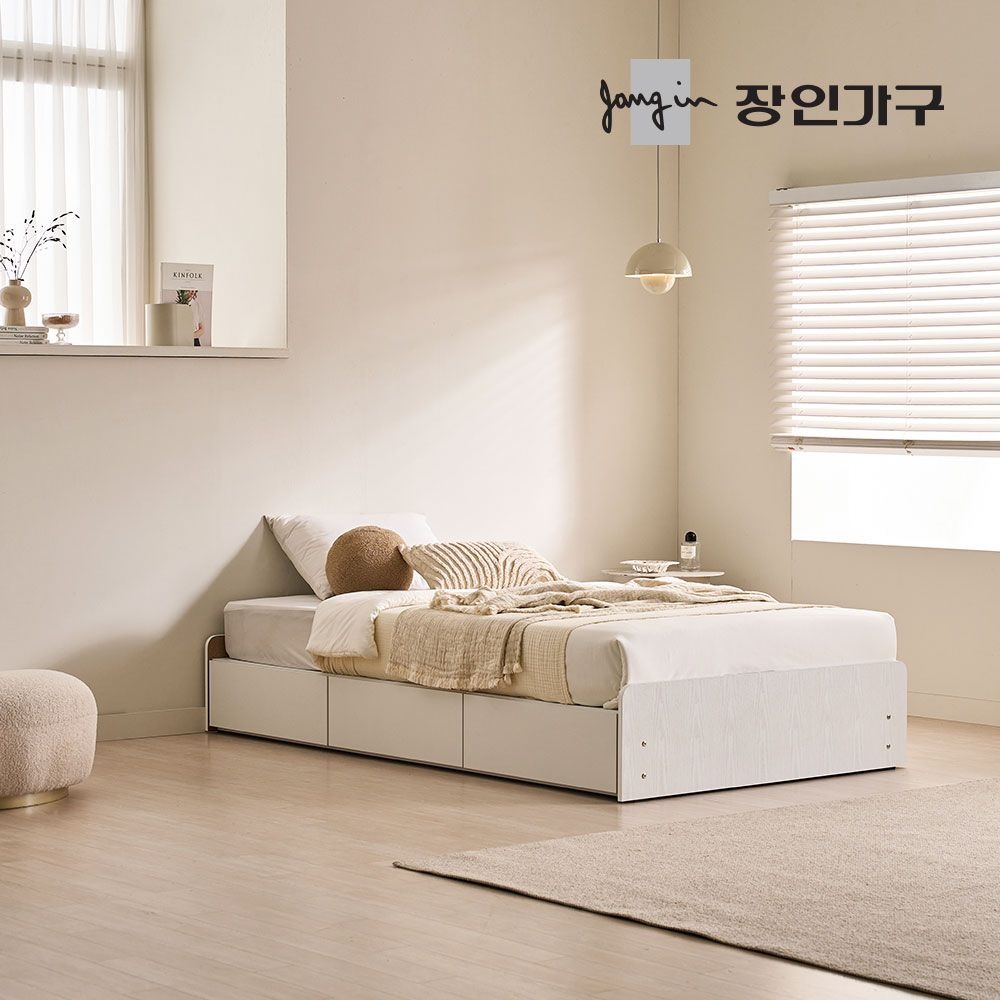 장인가구 토리노 서랍침대 싱글+본넬스프링매트