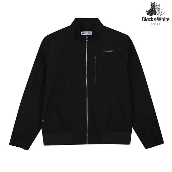 마스터스통상㈜ 블랙앤화이트 [블랙앤화이트] 남성 립 나일론 안감 자켓 1106GAWN_BLACK