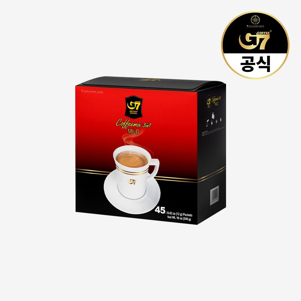 G7 커피 G7커피 3in1 마일드 커피믹스 12g 45개입