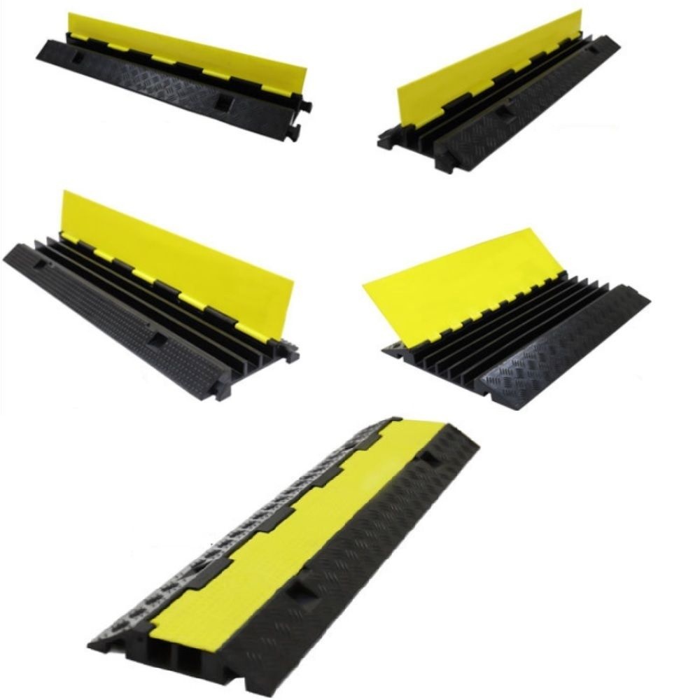 물류창고 공사현장 전선 관보호 과속방지턱 튼튼 전선보호