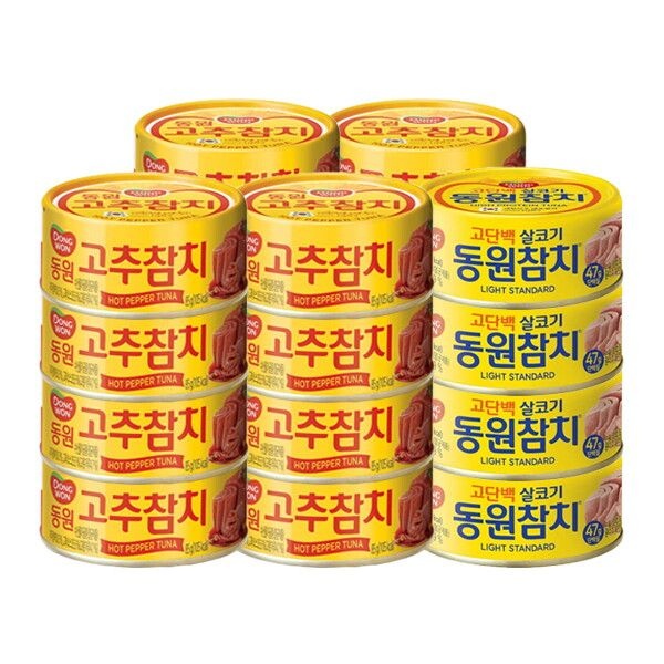 동원 [동원 F&B] 동원 고추참치 85g 16캔 + 라이트참치 85g 4캔