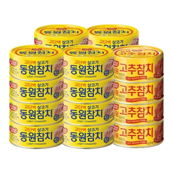 동원 [동원 F&B] 동원 라이트참치 85g 16캔 + 고추참치 85g 4캔/콘참치 선택