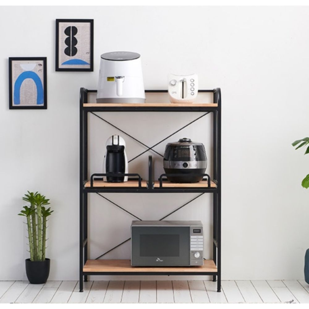 공간활용 슬림한 디자인 세련된 철제 선반 밥솥 렌지대 800 견고한 예쁜