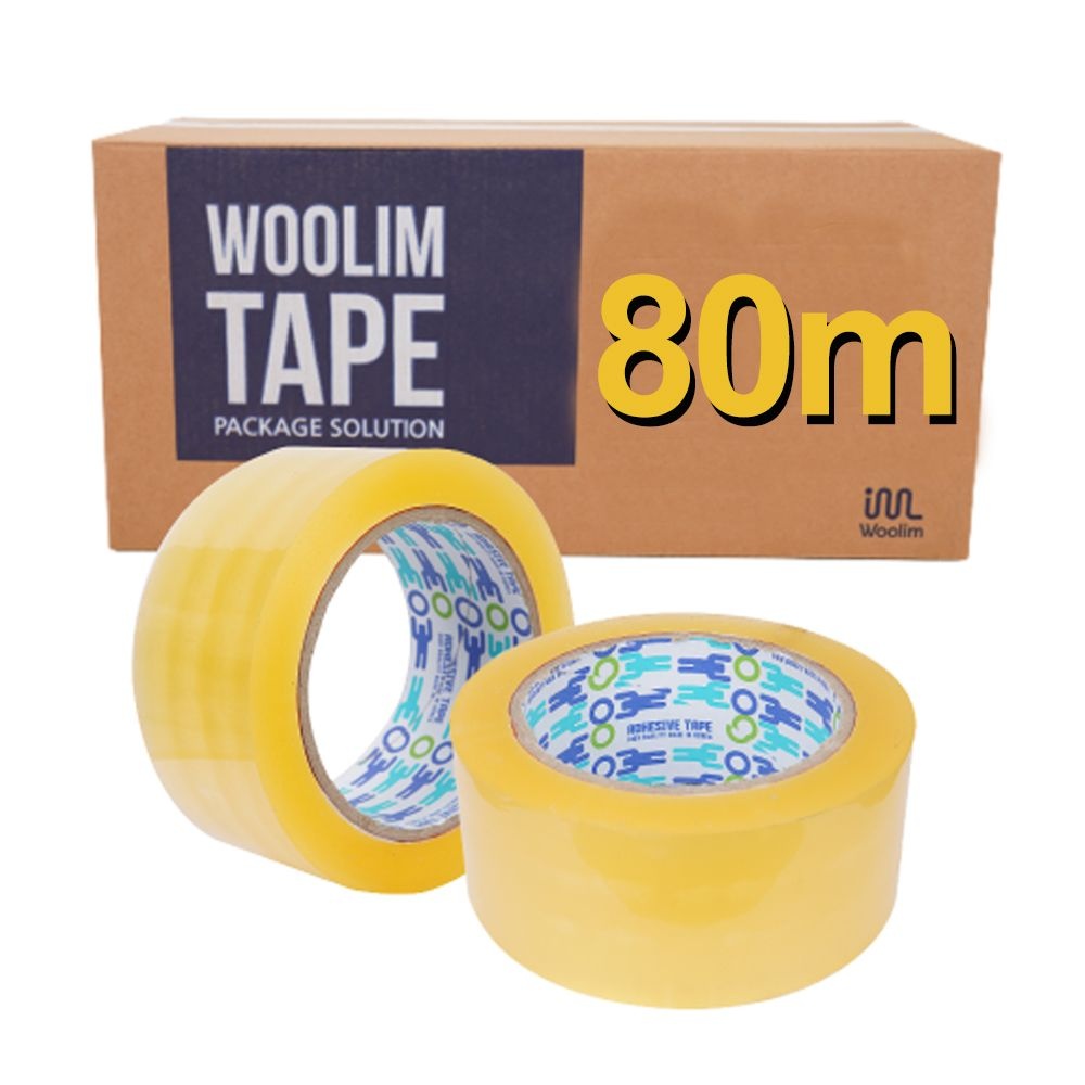 박스테이프 국산 57mic 경포장 48mm X 80M 투명 OPP, 50개, 1박스