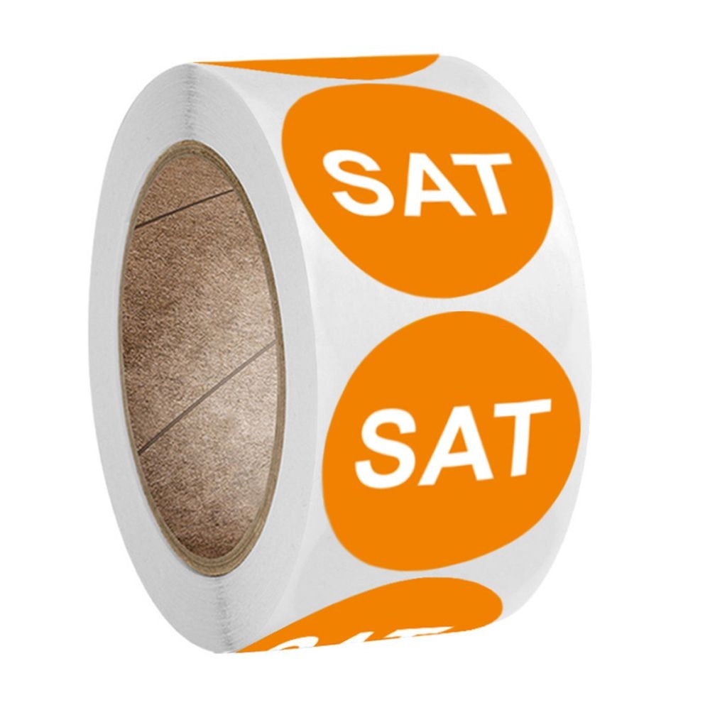 수입제품 영문 SAT 스티커 롤 500개입 분류