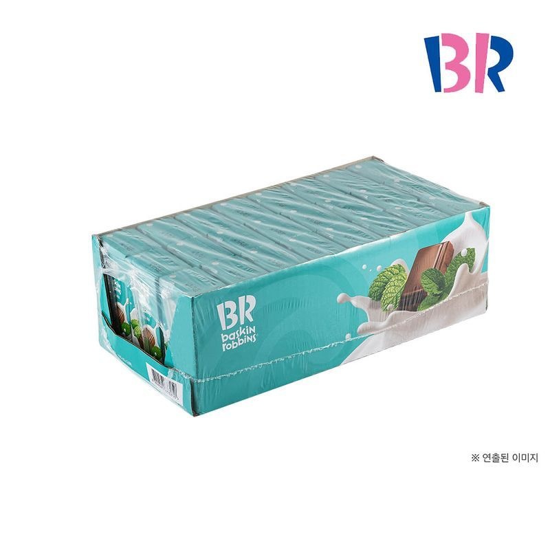 배스킨라빈스 (e)[배스킨라빈스] 멸균우유 민트초코 190ml, 24개(1박스)[35783522]