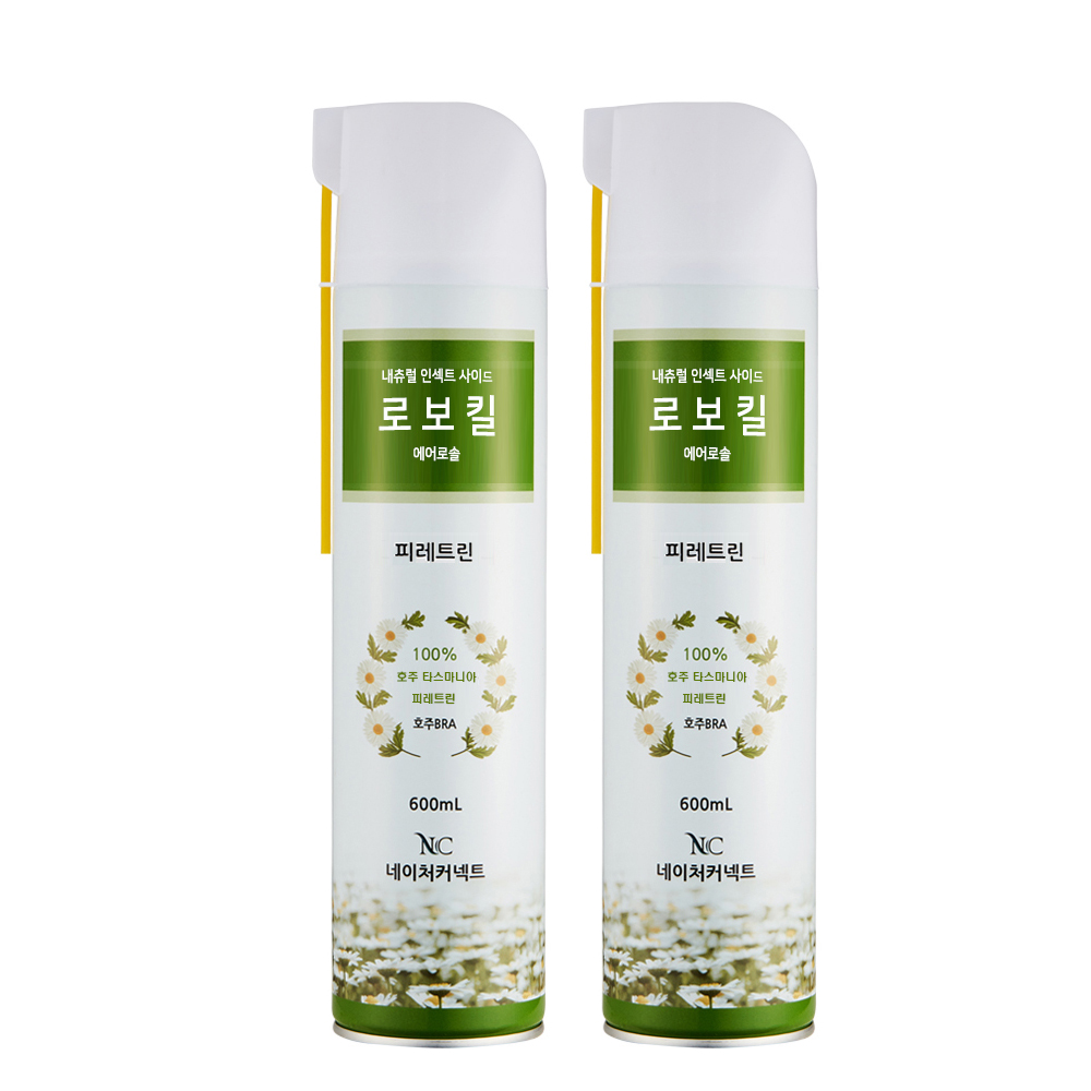 로보킬(대롱형)2 국화꽃 피레트린 살충제 먼지다듬이 좀벌레 퇴치약 퇴치법