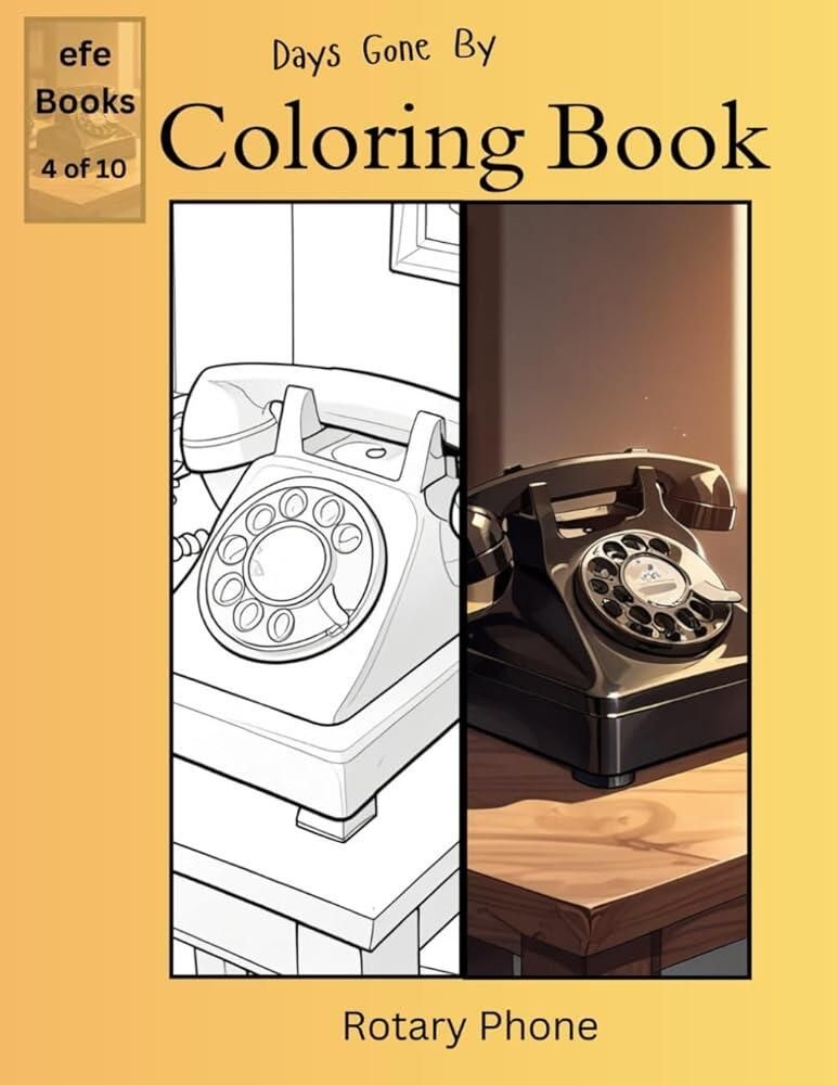 [해외] Days Gone By Coloring Book Series: Rotary Phone paperback 208000 911RB