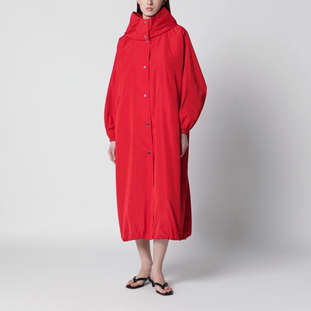로헤 26 S/S 로헤 레드 오버사이즈 코트 인 실크 패브릭 419-10-168PL-600 B0051983789