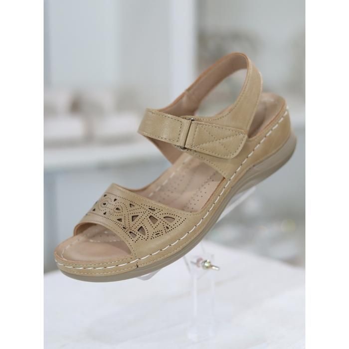 Thesimpleshop 바이로쏘 세이브존03 포인트 펀칭 컴포트솔 5cm 스트랩샌들 SP (BLS)23S10312AA3W