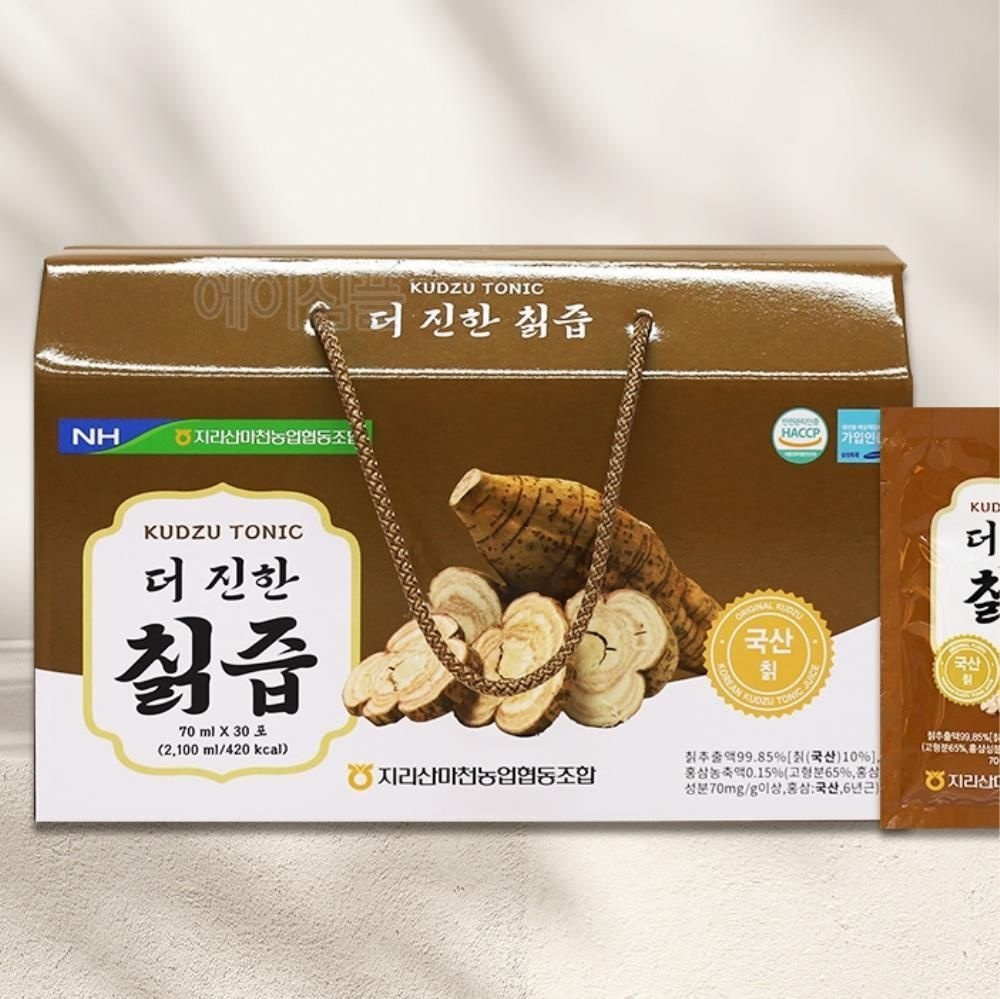 6년근 홍삼 함유 국산 생칡즙 칠즙 갱년기 진액 어머니선물 칙즙