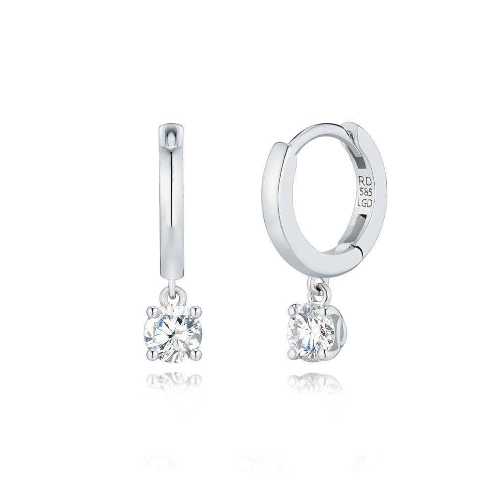 로제도르  드롭렛벨 18K 랩그로운 다이아몬드 2부 원터치 귀고리 RSE_2C2500001 골든듀AMC_JS