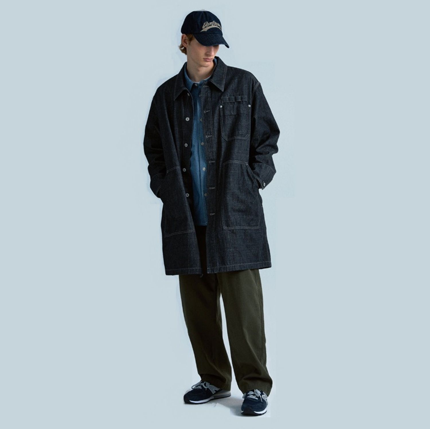 [롯데백화점] 플랙 남성 oam factory X PLAC 데님 코트 (PWTH2JKK223) LE1220775823