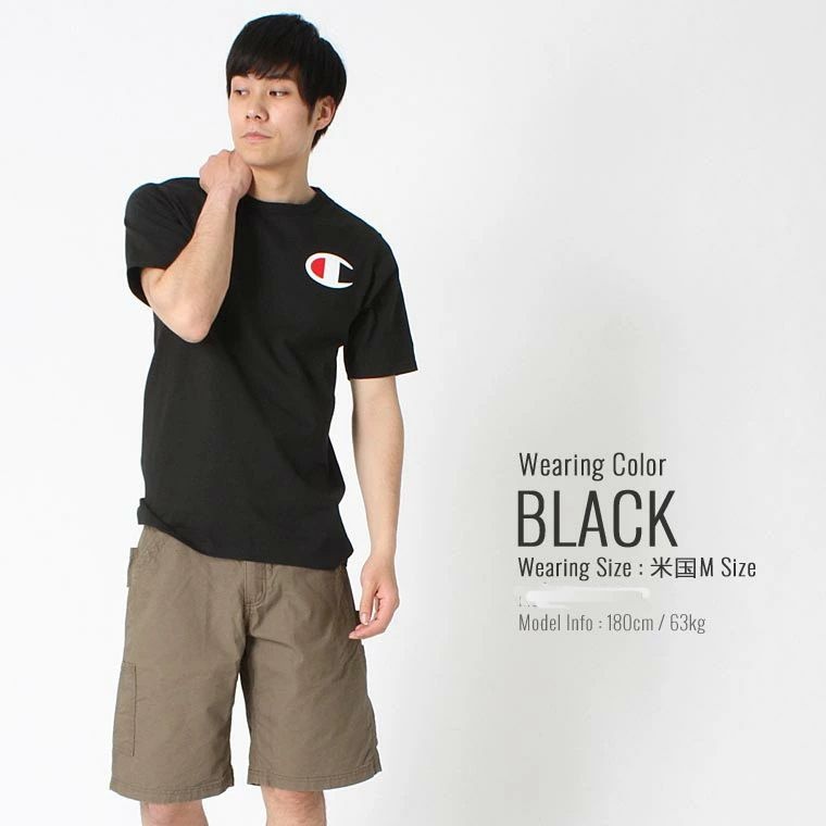챔피온 챔피온남성 반팔티 라운드티 프린트 BIC-C GT23 블랙