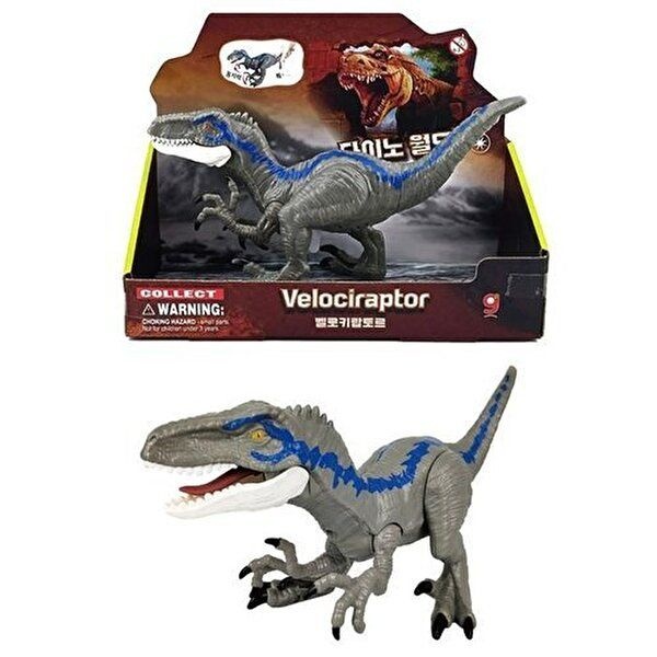 [셀러허브 1]다이노월드 공룡학습 다이노월드 다이노 벨로키랍토르 블루 (S) 공룡모형 (39630209)