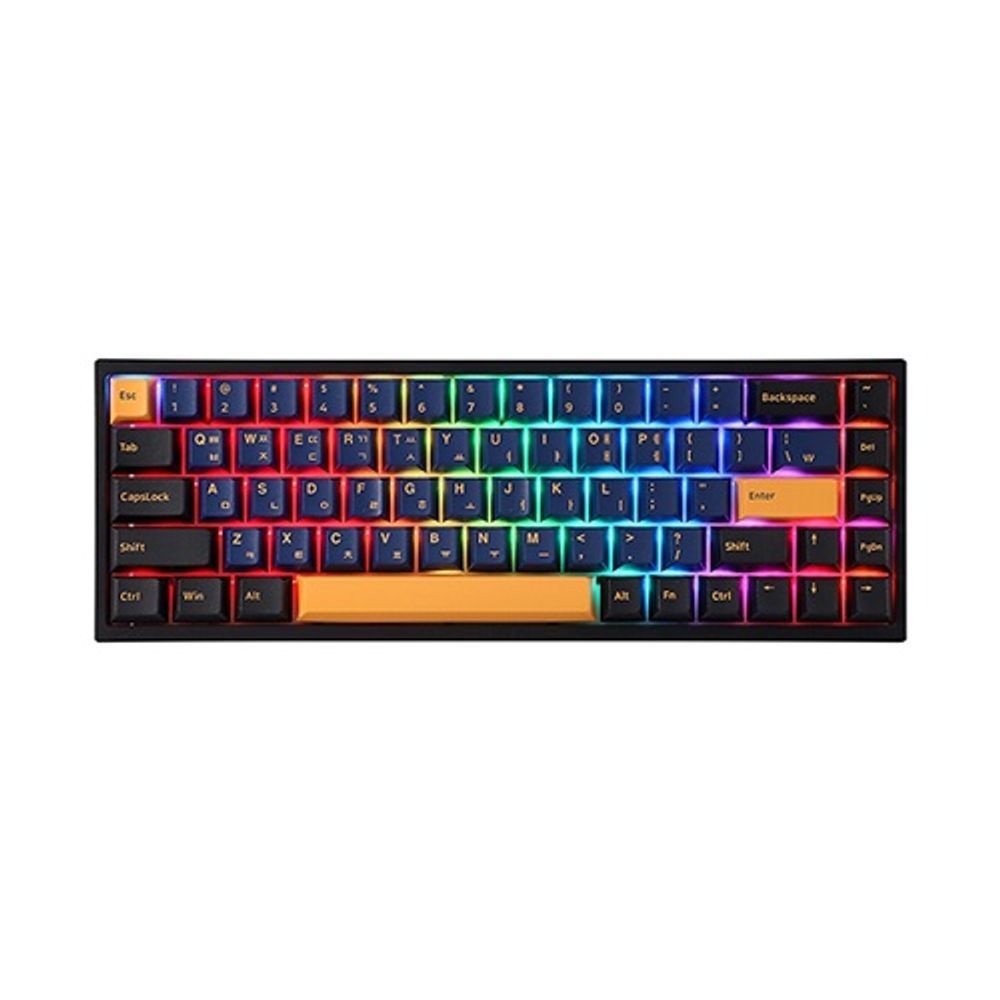 ABKO 컴퓨터 키보드 유선 무선 K660M-L68 블루투스 기계식 미니 키보드(블랙)