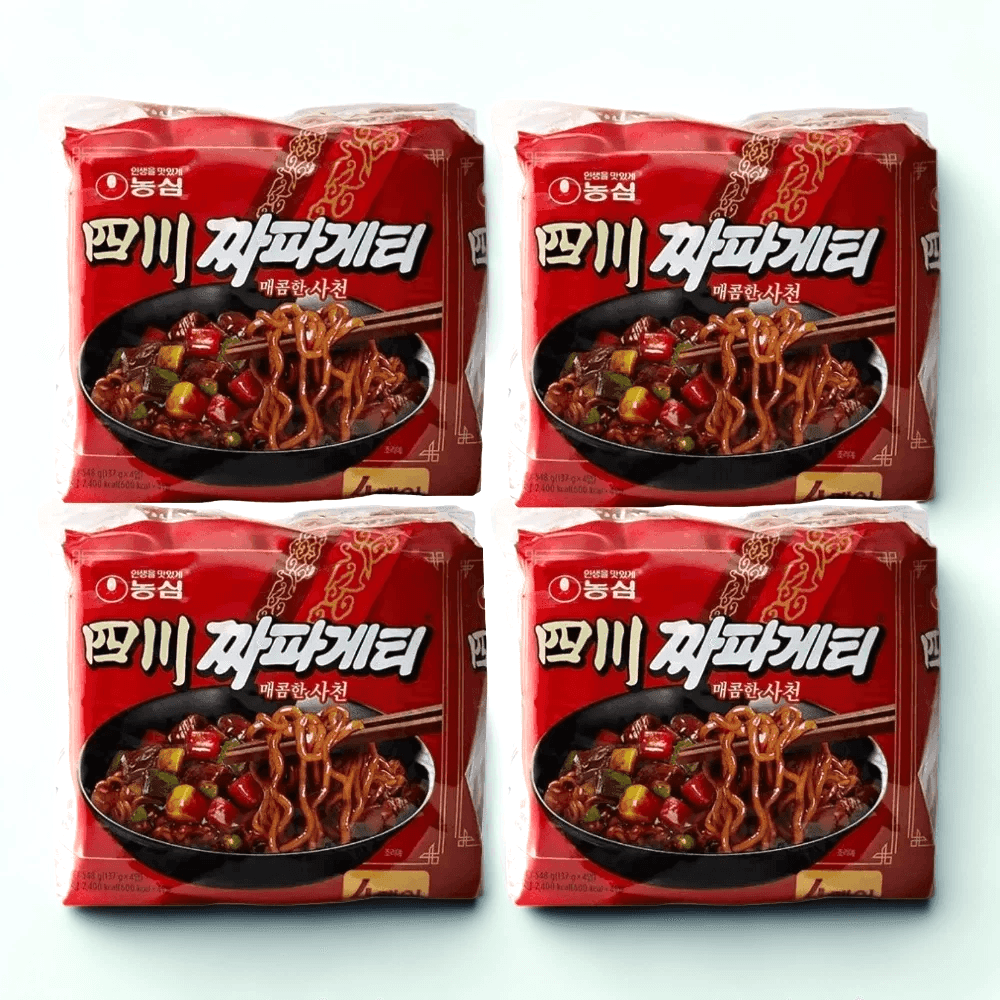 농심라면 사천짜파게티 4개입 4봉 16개