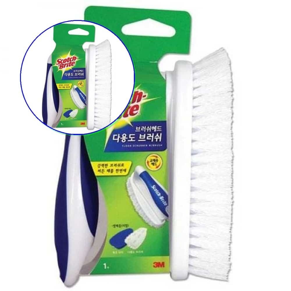 쌍문상회 협력사 쌍문상회 554 빗자루 찌든때 다용도 2개 브러쉬 3m 3M 청소 막대걸레