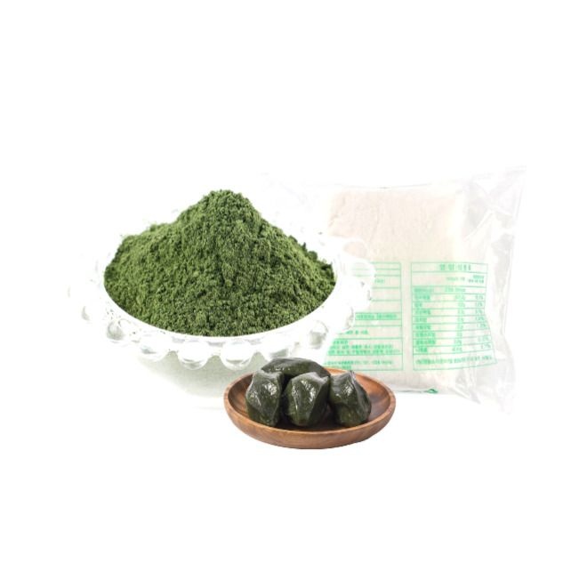 [ETC]쑥떡 만들기세트 습식국산찹쌀가루1KG 와 국산 거친쑥분말 100G