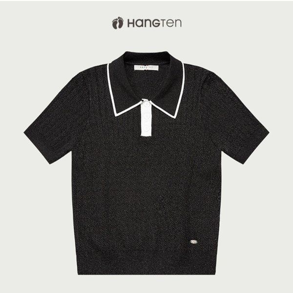 행텐 행텐 여성케이블카라풀오버 반팔티셔츠10520-140-414-33B_SH 1165014