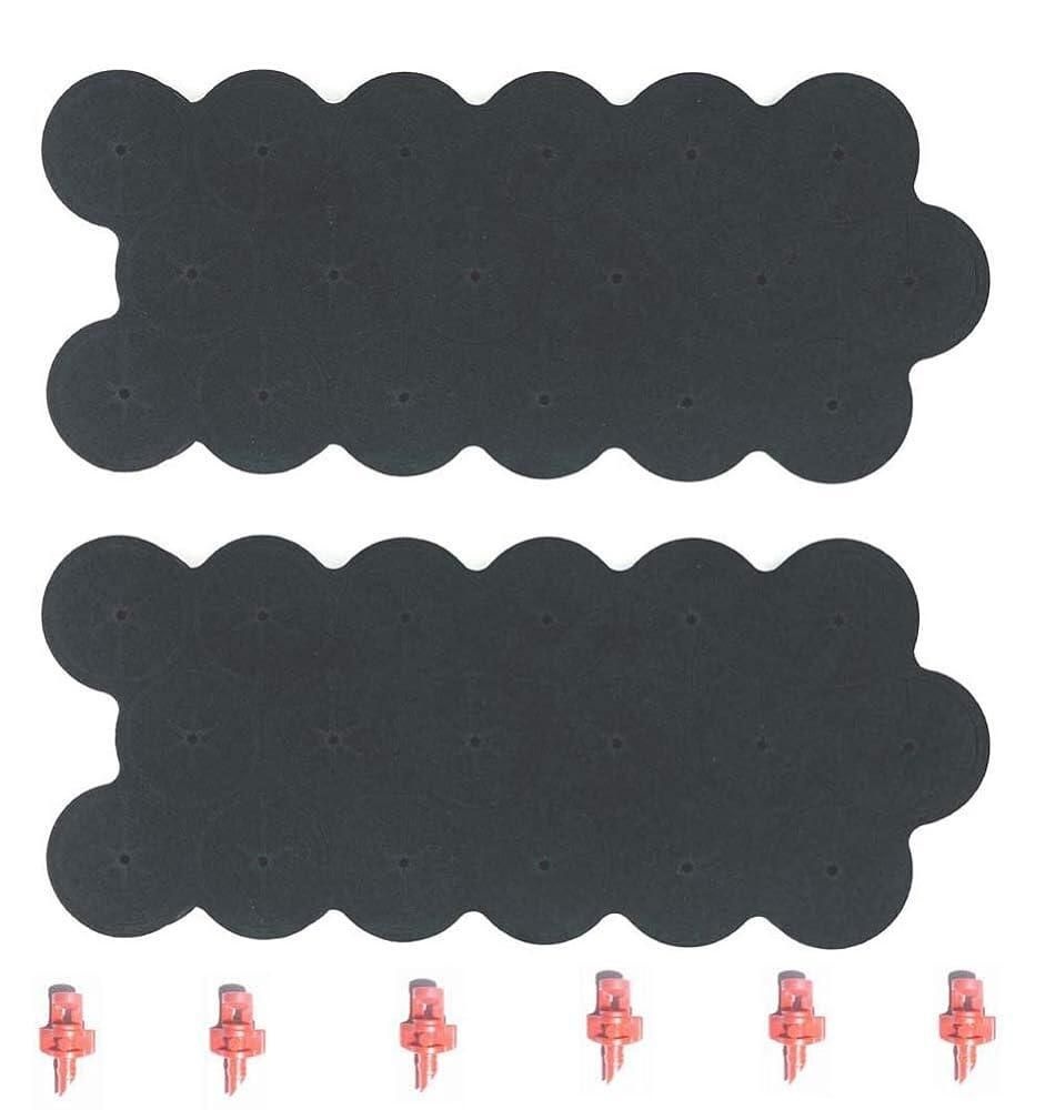 HORTIPOTS [해외] HortiPots 복제 기계용 4.1cm(1.6인치) 복제 칼라 및 6개 또는 12개의 에어로포닉 스프레이 35 사이트 70 사이트 140 사이