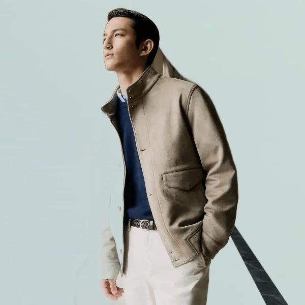 26SS NEW 신세계맨즈컬렉션 FAUX 스웨이드 해링턴 재킷