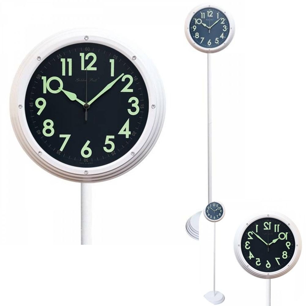 뮤 큐빅 국산 야광시계 메탈 모던 화이트 보석 스탠드 장식 APM6188 무소음