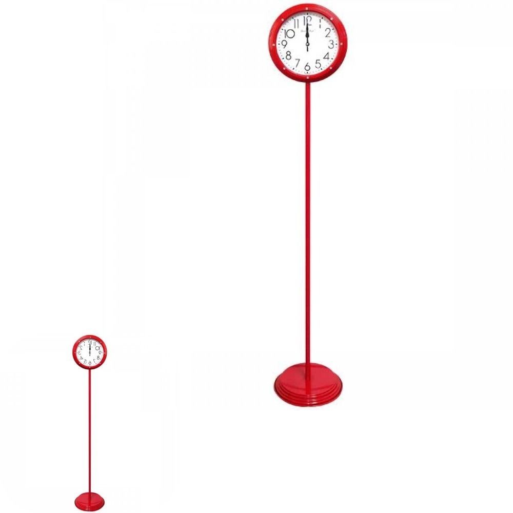 뮤 레드 카페 제조한국 큐빅 거실 원룸 스탠드시계 홈데코 APM6183 무소음