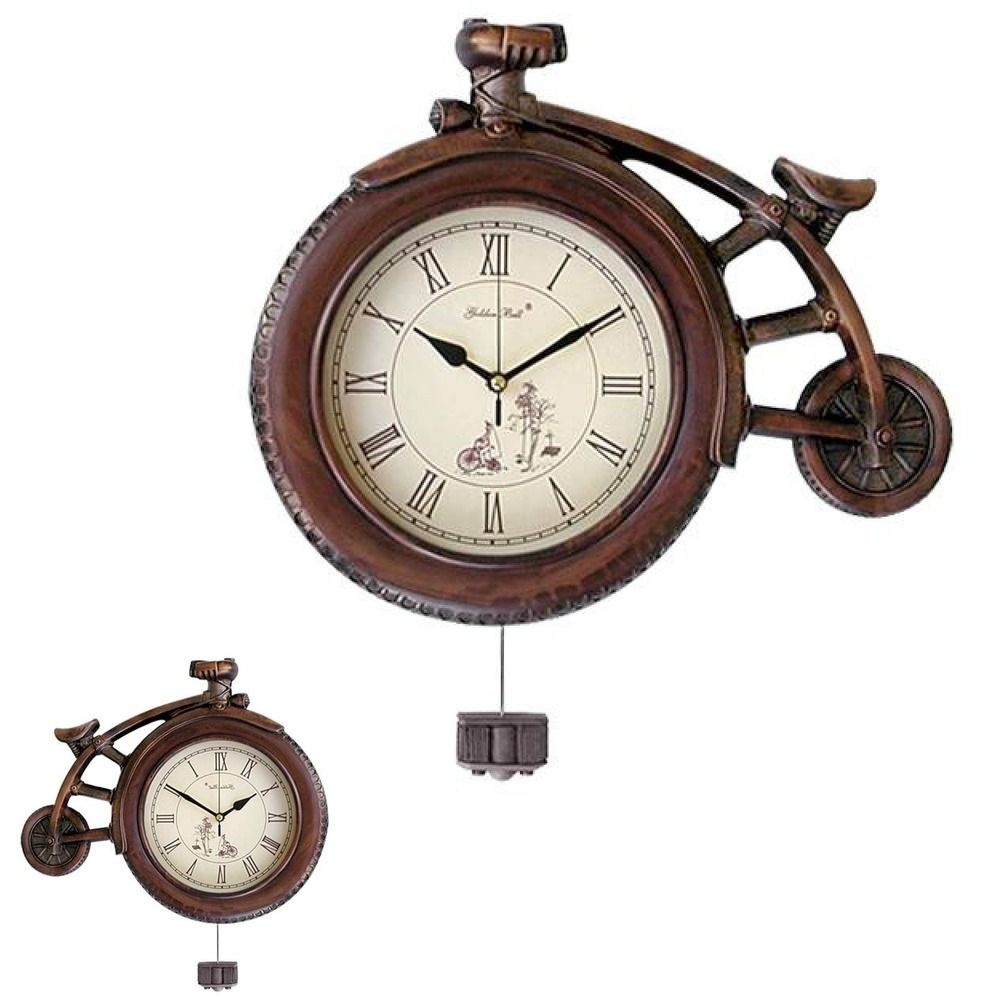 뮤 국산벽 학원벽 자전거 벽걸이 인테리어 클래식St. 로마숫자 APM2072 무소음시계