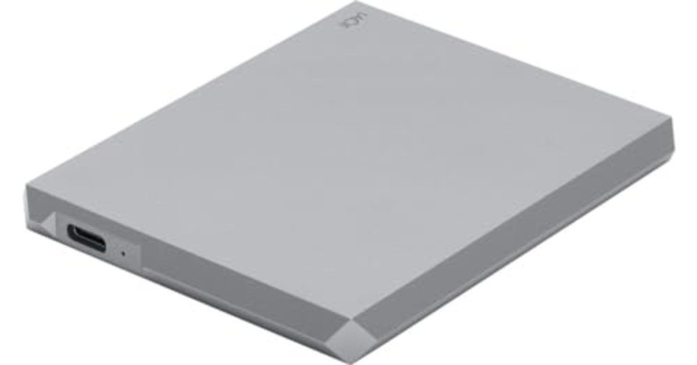 [해외] LaCie 모바일 드라이브 2TB 외장 하드 스페이스 그레이 USB-C PC STHG2000402