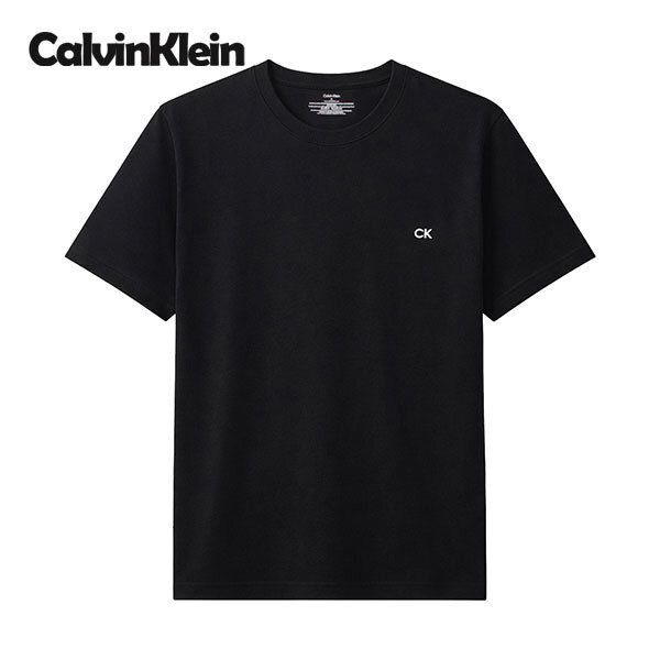 캘빈클라인 캘빈클라인 [패션플러스][캘빈클라인]캘빈클라인 CK 스몰 로고 남자 라운드 반팔티셔츠 NP2794O-001
