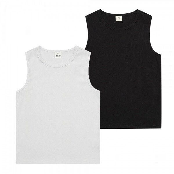 에꼴리에 [모다아울렛][에꼴리에][봄]틴톡 여아 데일리 골지 탱크탑 24OP451_OD 오산동탄점