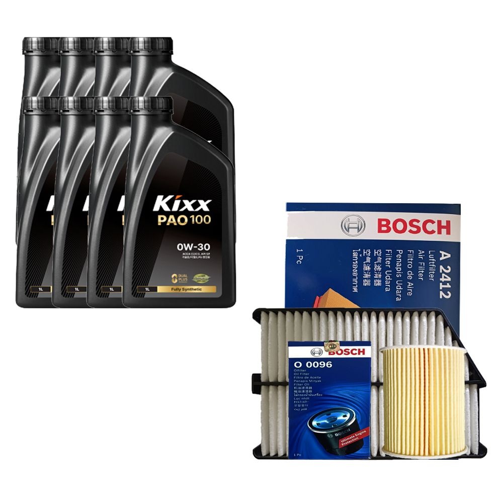 킥스 스포티지R 2.0 디젤 킥스 PAO100 0W30 8L 엔진오일 보쉬 필터 세트