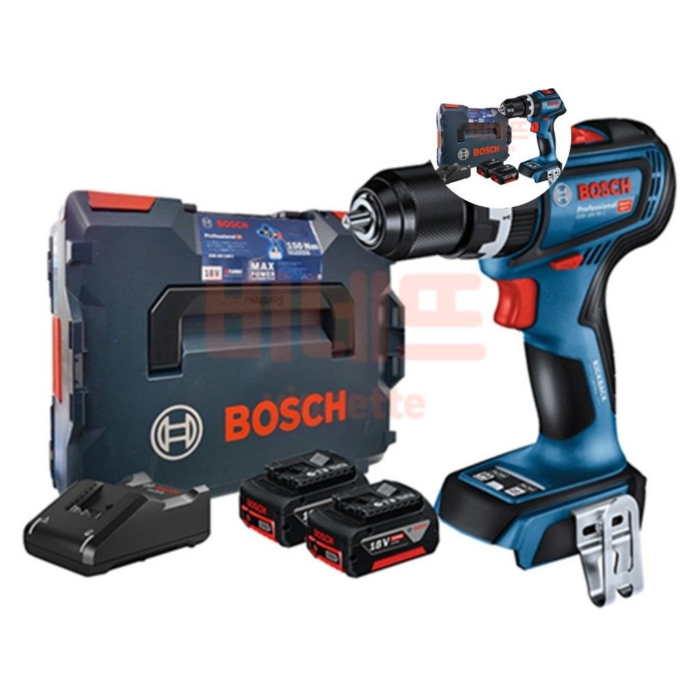 보쉬 BL모터 충전드릴 해머드릴 GSB18V90C 18V 5.0AH 충전앙카드릴 핸드드릴 앙카드릴