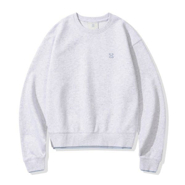 <매장정품> 코드그라피 코드그라피 우먼 레이어드 맨투맨 멜란지 그레이 CBESWTL501MG 131272