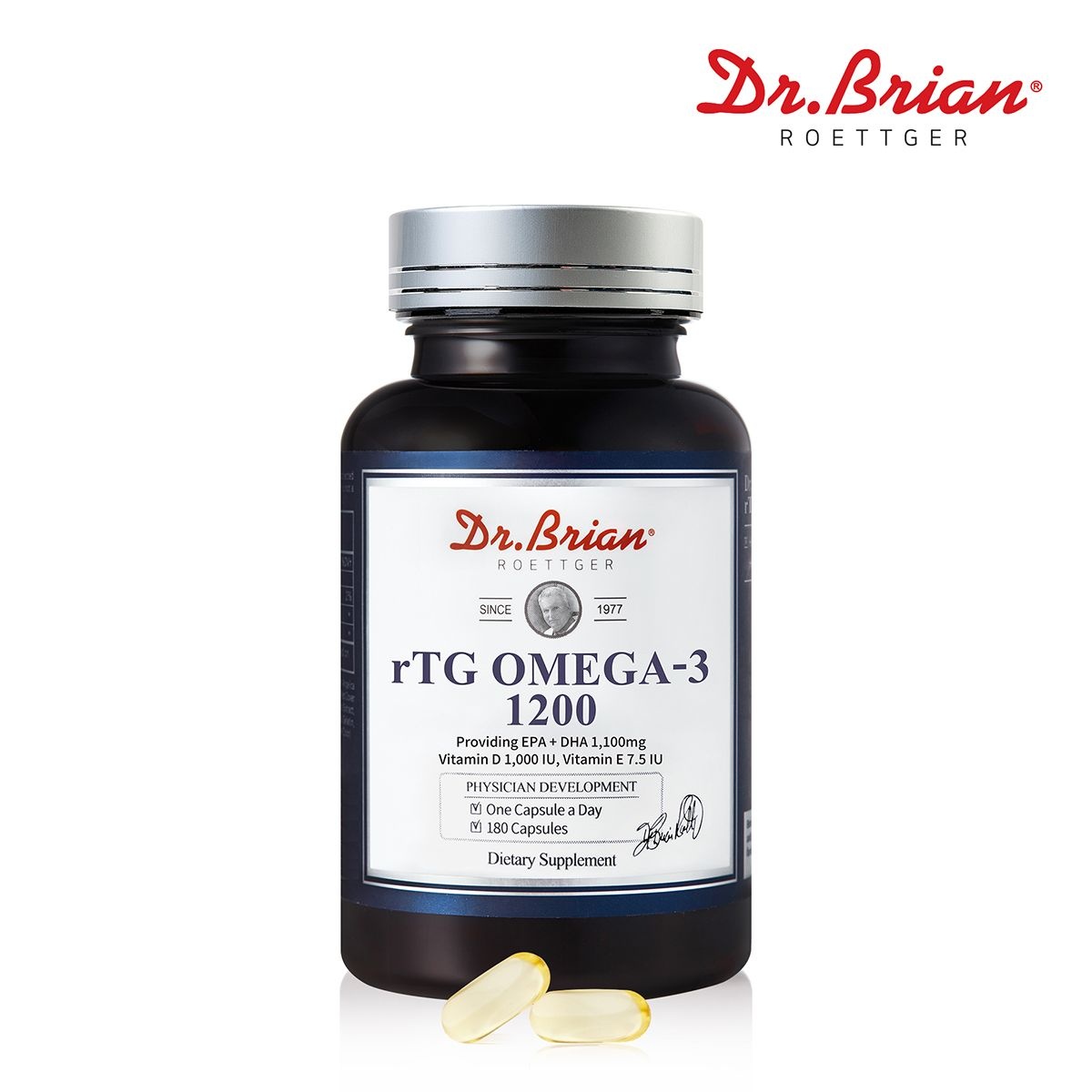 pacific health sciences ltd 닥터브라이언 RTG 오메가3 1200 혈행건강 흡수율높은 신선한 오메가3 180캡슐