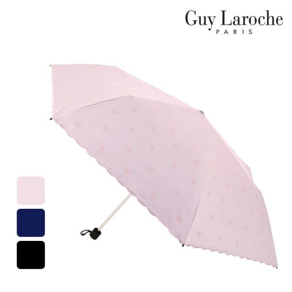 [기라로쉬] 50 도트실크 암막코팅 카본 3단 슬림 우양산 (핑크,네이비,블랙) MUGLU60172