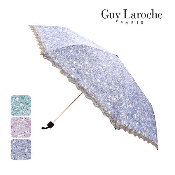 [기라로쉬] 50 컬러플라워 암막코팅 초경량카본 3단슬림 우양산 MUGLU60173 (핑크,퍼플,민트)