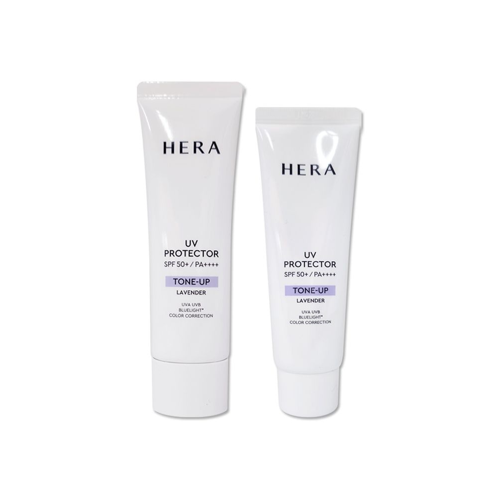 헤라 NEW UV 프로텍터 톤업 라벤더 50ml + 40ml 리뉴얼 쿨톤 선크림