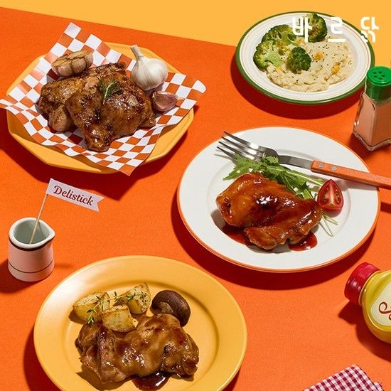 (주)미가온푸드 바르닭 딜리스틱 소스 닭다리살 3종혼합 12팩