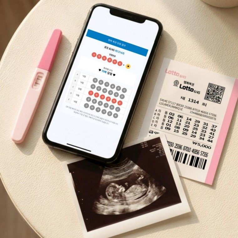 QR 임밍아웃 복권 2세대 로또 출시 [6종 남편 부모님 임신 이벤트 카드 서프라이즈 임산부 소식 알리기]